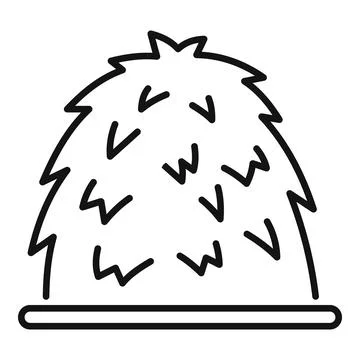 Haystack icon representing farming and agriculture industry Stock Illustration