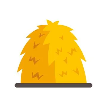 Haystack isolated vector illustration for farming concept イラスト素材