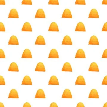 Haystack pattern repeating on a white background Stock Illustration