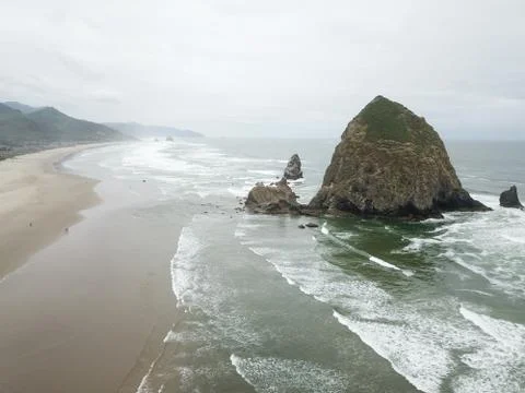 Haystack Rock Oregon Stock Photos