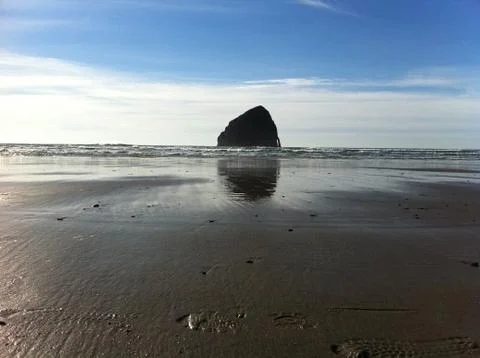 Haystack rock Stock Photos