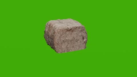 A haystack rotates on a green screen Stock Footage 279077459