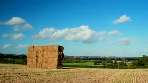 Haystack Timelapse Video stock 12529877