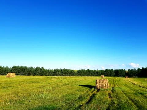 Haystacks Foto stock