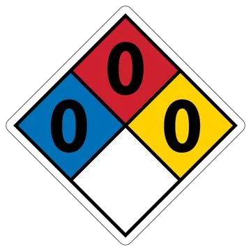 Hazard Communication Label with Color-Coded Diamond for Safety Awareness Stock Illustration