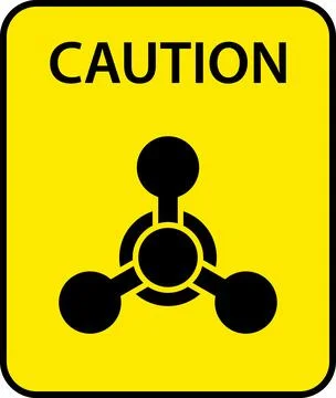 Hazard danger vector signs set. Radiation sign, High voltage, Exclamation point Stock Illustration