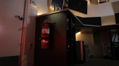 Hazard Fire Extinguisher Stock Footage 34039579