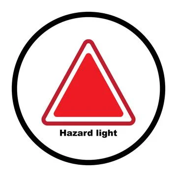 Hazard light icon Ilustración de archivo