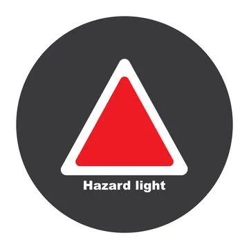Hazard light icon Ilustración de archivo