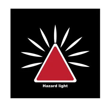 Hazard light icon Ilustración de archivo