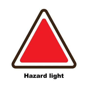 Hazard light icon Ilustración de archivo