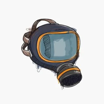 HAZARD MASK Stock Illustration