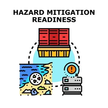 Hazard mitigation readiness planning for emergency response 스톡 일러스트