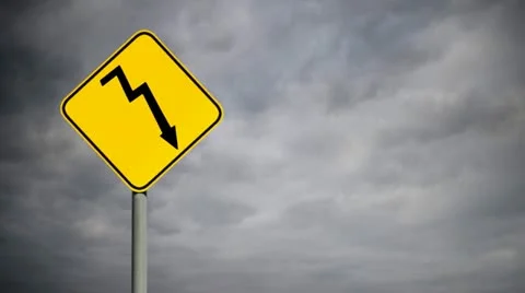 Hazard Roadsign 스톡 동영상 10902574