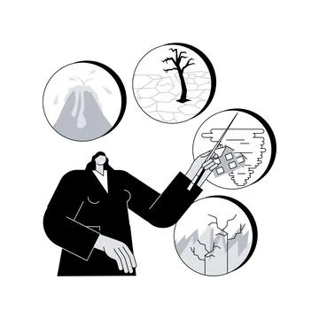 Hazard science abstract concept vector illustration. Stock Illustration