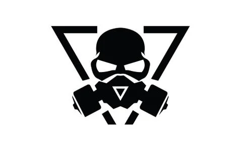 Hazard Skull Illustrazione stock