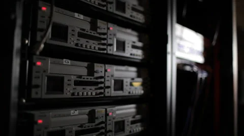 Hazard Video Racks 3 Stock Footage 34037579