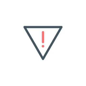 Hazard warning attention sign. Caution icon, safety instructions. Stock Vector Illustrazione stock