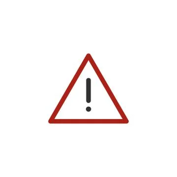 Hazard warning attention sign. Caution icon, safety instructions. Stock Vector Stock Illustration