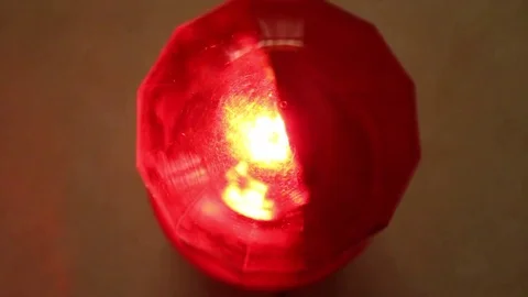 Hazard warning lamp Stock Footage 72969852