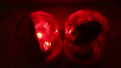 Hazard warning lamp Stock Footage 72970537