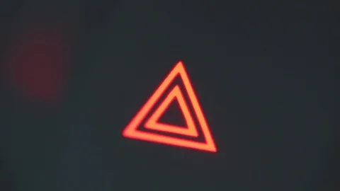Hazard warning light flashing on broken down vehicle Stock Footage 126091447