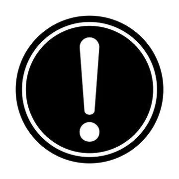 Hazard warning, warn symbol vector icon flat sign symbol with exclamation mar Stock Illustration