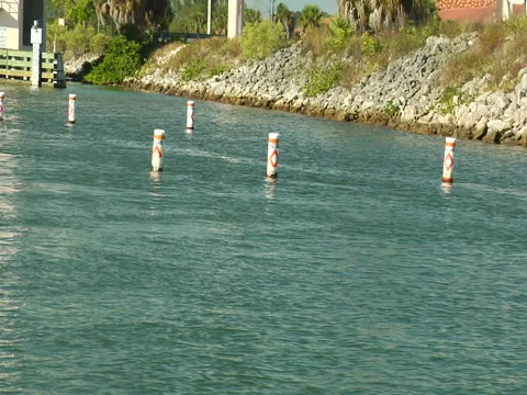 Hazardous area in water Stock Footage 41386194