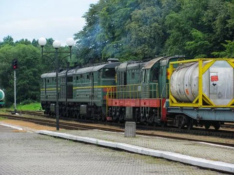 Hazardous Cargo Train Stock Photos