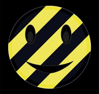 Hazardous smiley Ilustración de archivo