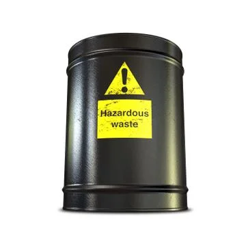 Hazardous waste barrel Stock Illustration