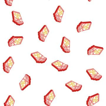 Hazardous waste container isometric icon seamless pattern Illustrazione stock