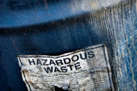 Hazardous waste Foto stock