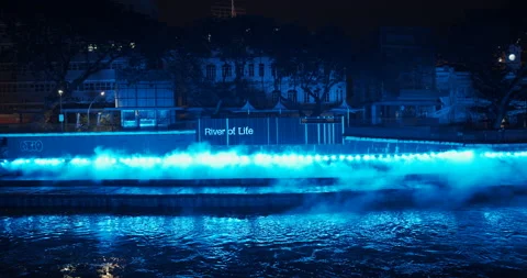 Haze river Stock Footage 140408975