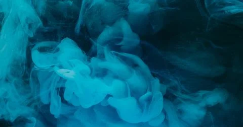 Haze splash underwater ink drop blue cloud fluid Stock Photos