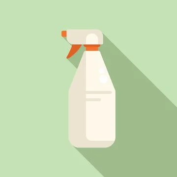 Haze sprayer icon flat vector. Water bottle mist Ilustración de archivo