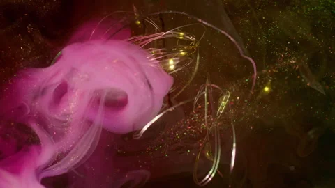 Haze wave defocused string garland glow ink light Stockbeeldmateriaal 323993484