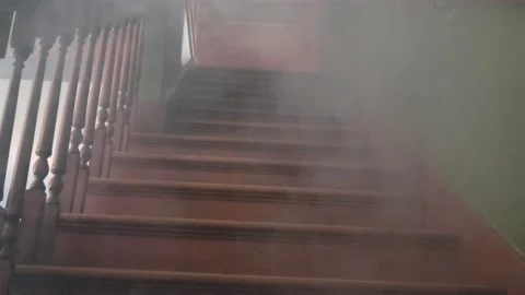 Hazed stairs looking up Stock Footage 236316083