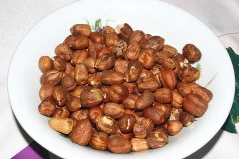 Hazel nuts Stock Photos