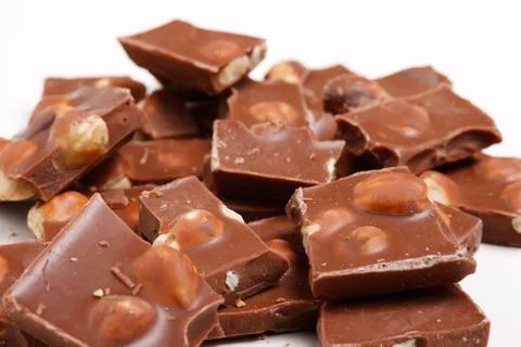 Hazelnut chocolate Stock Photos