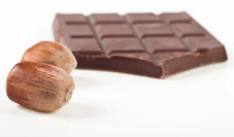 Hazelnut chocolate Stock Photos