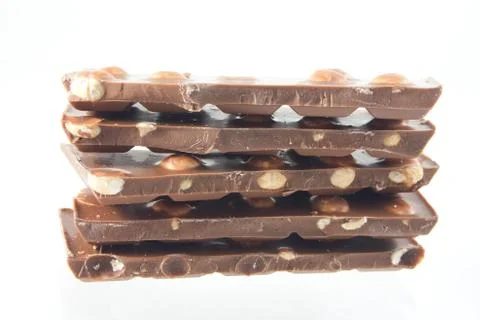 Hazelnut chocolate Stock Photos