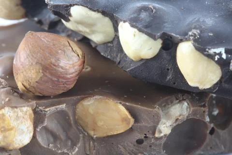 Hazelnut chocolate 库存照片