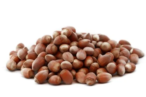 Hazelnut close up Stock Photos