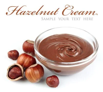 Hazelnut cream Foto stock