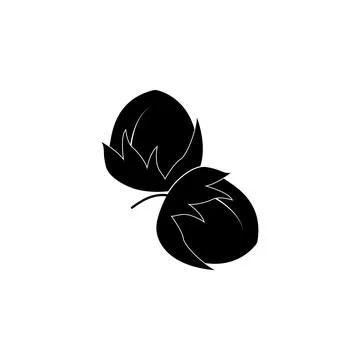 Hazelnut icon. Element of seeds and nuts elements illustration. Premium quality Stock Illustration