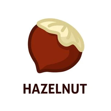 Hazelnut icon for web design Stock Illustration