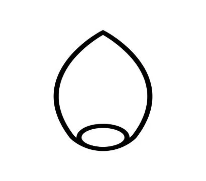 Hazelnut icon on white background Stock Illustration