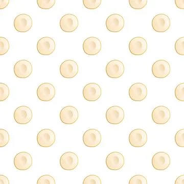 Hazelnut kernels creating a seamless food pattern Stockillustratie