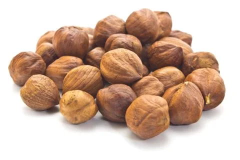 Hazelnut kernels Stock Photos